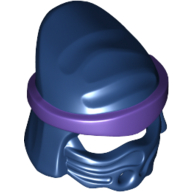 Visuel indicatif Rebrickable de Envelopper tête avec bandeau violet foncé et motif de noeud (Wrap Peaked Head with Dark Purple Headband and Knot Pattern)