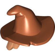 Cheveux et chapeau, chapeau de sorcière disquette avec motif imprimé cheveux nougat (Hair and Hat, Floppy Witch Hat with Nougat Hair Print)
