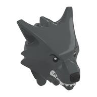 Tête de minifigurine Spécial, Loup-garou avec yeux noirs, motif imprimé Dents blanches (Minifig Head Special, Werewolf with Black Eyes, White Teeth Print)
