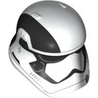 Casque premier ordre Stormtrooper, noir haut rayé motif imprimé (Helmet First Order Stormtrooper, Black Top Stripe Print)