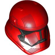 Casque premier ordre Stormtrooper / sith trooper, visière noire, lignes noires motif imprimé (Helmet First Order Stormtrooper / Sith Trooper, Black Visor, Black Lines Print)