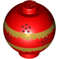 Visuel indicatif Rebrickable de Brique ronde 2 x 2 Sphère avec tenon avec motif imprimé lampon chinois (Brick Round 2 x 2 Sphere with Stud with Chinese Lampoon Print)