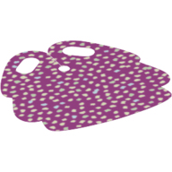 Jupe accessoire de taille, Plissés arrondis avec motif pois irisés (Sequins) (Hipwear Skirt, Rounded Pleats with Iridescent Dots (Sequins) Pattern)
