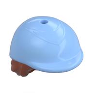 Cheveux et chapeau, court Orange foncé avec casque d'équitation (Hair and Hat, Short Dark Orange with Riding Helmet)