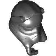 Casque avec tuyau respiratoire premier ordre pilote de chasse TIE avec trois lignes blanches motif imprimé (Helmet with Respiratory Pipe First Order TIE Fighter Pilot with Three White Lines Print)