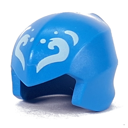 Tête envelopper la moitié supérieure avec des marques blanches motif imprimé (Head Wrap Top Half with White Markings Print)