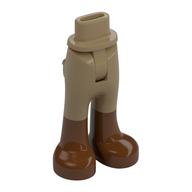 Visuel indicatif Rebrickable de Mini-poupée bassin et pantalon avec poches arrière avec des bottes brun rougeâtre motif imprimé [charnière mince] (Minidoll Hips and Trousers with Back Pockets with Reddish Brown Boots Print [Thin Hinge])