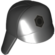 Visuel indicatif Rebrickable de Chapeau, casquette d'équipage avec motif imprimé insignes argent premier ordre (Hat, Crew Cap with Silver First Order Insignia Print)