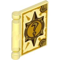 Visuel indicatif Rebrickable de Couverture de livre avec motif imprimé point d'interrogation (Book Cover with Question Mark Print)