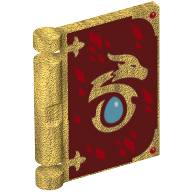 Visuel indicatif Rebrickable de Couverture de livre avec motif imprimé Dragon Egg (Book Cover with Dragon Egg Print)