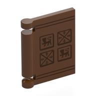 Visuel indicatif Rebrickable de Couverture de livre avec couverture en cuir, motif imprimé symboles (Book Cover with Leather Cover, Symbols Print)