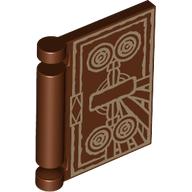 Visuel indicatif Rebrickable de Couverture de livre avec motif imprimé beige foncé Darkhold (Book Cover with Dark Tan Darkhold Print)