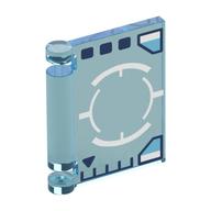 Visuel indicatif Rebrickable de Couverture de livre avec hud blanc, cible, et motif imprimé de graphiques bleu foncé (Book Cover with White HUD, Target, and Dark Blue Graphs Print)