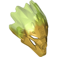 Visuel indicatif Rebrickable de Masque de grande figurine de jungle (unité) avec motif vert transparent-brillant marbré (Large Figure Mask of Jungle (Unity) with Marbled Trans-Bright Green Pattern)
