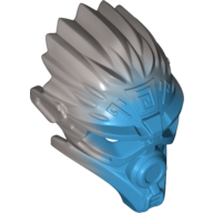 Visuel indicatif Rebrickable de Masque de grande figurine d'eau (unité) avec motif imprimé argent plat marbré (Large Figure Mask of Water (Unity) with Marbled Flat Silver Print)