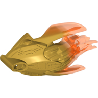 Visuel indicatif Rebrickable de Masque de grande figurine avec dos avec motif orange marbré transparent-néon (Large Figure Mask with Back with Marbled Trans-Neon Orange Pattern)