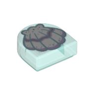 Visuel indicatif Rebrickable de Tuile ronde 1 x 1 demi-cercle avec motif imprimé de coquille de palourde violet et lavande (Tile Round 1 x 1 Half Circle with Purple and Lavender Clam Shell Print)