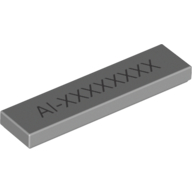 Visuel indicatif Rebrickable de Tuile 1 x 4 avec un code de jeu unique (Tile 1 x 4 with Unique Game Code)