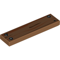 Visuel indicatif Rebrickable de Tuile 1 x 4 avec motif imprimé bois rainure et clous (Tile 1 x 4 with Wood Groove and Nails Print)