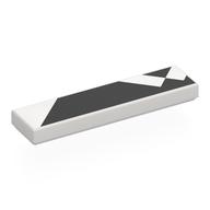 Visuel indicatif Rebrickable de Tuile 1 x 4 avec des formes noires imprimé (Tile 1 x 4 with Black Shapes Print)