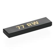 Visuel indicatif Rebrickable de Tuile 1 x 4 avec motif imprimé beige '77 RW' (Tile 1 x 4 with Tan '77 RW' Print)