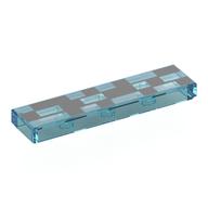 Visuel indicatif Rebrickable de Tuile 1 x 4 avec motif imprimé noir Rectangles (Tile 1 x 4 with Black Rectangles Print)