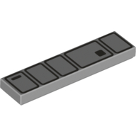 Visuel indicatif Rebrickable de Tuile 1 x 4 avec motif imprimé ceinture utilitaire (Capitaine Phasma) (Tile 1 x 4 with Utility Belt Print (Captain Phasma))