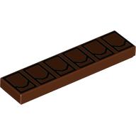 Visuel indicatif Rebrickable de Tuile 1 x 4 avec pochettes utilitaires motif imprimé (Tile 1 x 4 with Utility Pouches Print)
