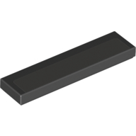 Visuel indicatif Rebrickable de Tuile 1 x 4 avec motif imprimé Gris Foncé (Tile 1 x 4 with Dark Bluish Gray Stripe Print)