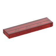 Visuel indicatif Rebrickable de Tuile 1 x 4 avec 3 rayures argentées imprimé (Tile 1 x 4 with 3 Silver Stripes Print)