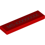 Visuel indicatif Rebrickable de Tuile 1 x 4 avec code ms-xxxxxx gravé au laser [LEGO film] (Tile 1 x 4 with Laser Engraved MS-XXXXXXXX Code [LEGO Movie])