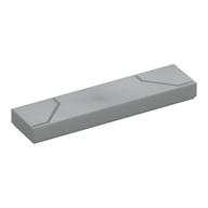 Visuel indicatif Rebrickable de Tuile 1 x 4 avec motif imprimé Lignes Gris Foncé (Tile 1 x 4 with Dark Bluish Grey Lines Print)