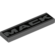 Visuel indicatif Rebrickable de Tuile 1 x 4 avec motif imprimé MACK (Tile 1 x 4 With MACK Print)