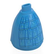 Visuel indicatif Rebrickable de Jupe mini-poupée pleine, pas de bassin ou de pieds avec robe, bord bleu foncé, bleu clair vif (Minidoll Skirt Full, No Hips or Feet with Gown, Dark Blue Trim, Bright Light Blue Decorations Print)