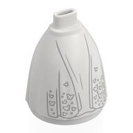 Jupe mini-poupée pleine, sans bassin ni pieds avec garniture argentée, motif imprimé papillons (Minidoll Skirt Full, No Hips or Feet with Silver Trim, Butterflies Print)