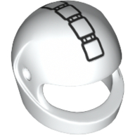 Casque, Standard avec motif imprimé 5 boutons carrés (Helmet, Standard with 5 Square Buttons Print)