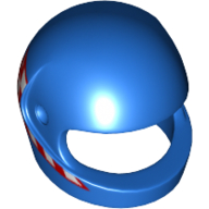 Casque, Standard avec motif à carreaux rouge et blanc (Helmet, Standard with Red and White Checkered Print)