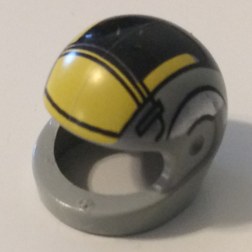 Casque, Standard avec motif imprimé noir et jaune grand (Aile B) (Helmet, Standard with Black and Yellow Print Large (B-wing))
