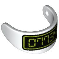 Visière accessoire de coiffure pour casque standard avec motif imprimé '07734' (Headwear Accessory Visor For Standard Helmet with '07734' Print)