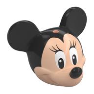 Tête de minifigurine Spécial avec oreilles de souris noires et nez et yeux blancs avec motif imprimé cils longs (Minnie) (Minifig Head Special with Black Mouse Ears and Nose and White Eyes with Long Eyelashes Print (Minnie))
