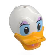 Tête de minifigurine spéciale, canard avec trou sur le dessus, bill orange clair lumineux, cils et motif imprimé ombre à paupières lavande (quotidien) (Minifig Head Special, Duck with Hole on Top, Bright Light Orange Bill, Eyelashes and Lavender Eye Shadow Print (Daisy))