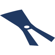 Cape / robe, fendue à l'avant, longue avec côtés bleus (Neckwear Cape / Robe, Split in Front, Long with Blue Sides)