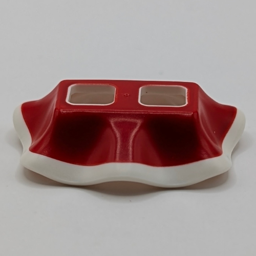 Minifigurine accessoire de taille Jupe, haut rouge motif imprimé (Minifig Hipwear Skirt, Red Top Print)