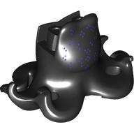 Sorcière de mer du bas du corps avec tentacules (ursula) avec motif imprimé de taches violet foncé (Lower Body Sea Witch with Tentacles (Ursula) with Dark Purple Spots Print)