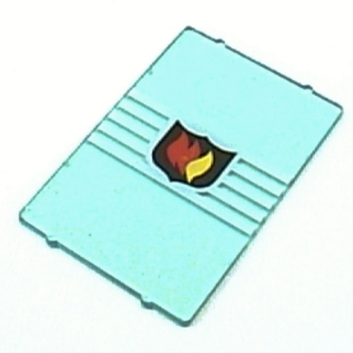 Visuel indicatif Rebrickable de Verre pour fenêtre 1 x 4 x 5 avec feu logo imprimé (Glass for Window 1 x 4 x 5 with Fire Logo Print)