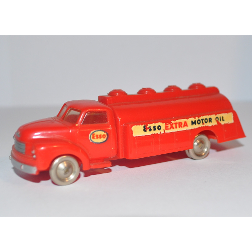 Visuel indicatif Rebrickable de Ho échelle bedford esso camion-citerne - indicateurs latéraux (HO Scale Bedford ESSO Tank Truck - Side Indicators)