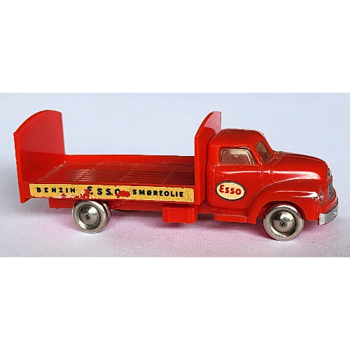 Visuel indicatif Rebrickable de HO échelle Bedford ESSO baril camion - indicateurs latéraux (HO Scale Bedford ESSO Barrel Truck - Side Indicators)
