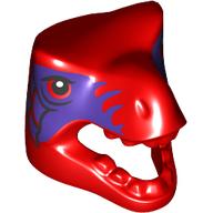 Déguisement / Masque, T-Rex avec Marquage Violet Foncé (Costume / Mask, T-Rex with Dark Purple Markings Print)