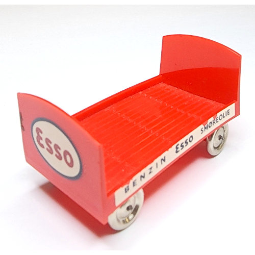 Visuel indicatif Rebrickable de Remorque de baril d'esso d'échelle de ho (HO Scale Bedford ESSO Barrel Trailer)
