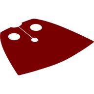 Visuel indicatif Rebrickable de Cape de cou, Standard, Très court, Rouge Foncé [Tissu extensible spongieux] (Neckwear Cape, Standard, Very Short, Dark Red Back Pattern [Spongy Stretchable Fabric])